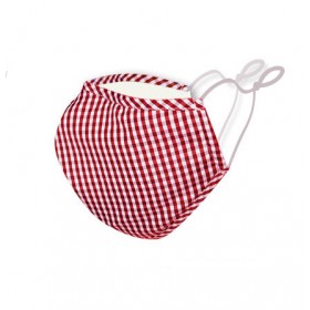 KN95 Washable Cotton Mask - Grid Pattern with 2 Filter